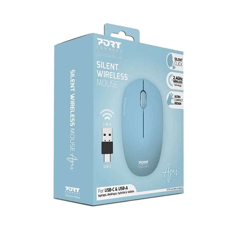 Port Connect Wireless Mouse  Azur