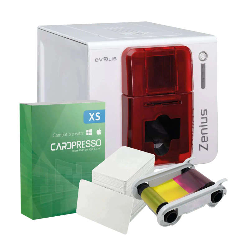 Evolis Zenius 1-Sided Card Printer GO PACK