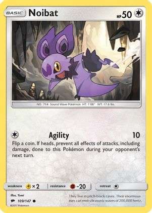 Pokemon - Noibat - SM - Burning Shadows - Near Mint