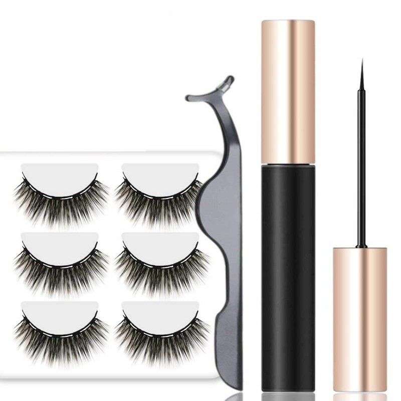 Magnetic Fake or False Eye Lashes With Magnetic Eyeliner