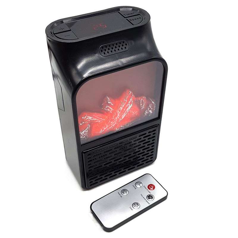 Portable Electric Plug 1000W Heater & Remote