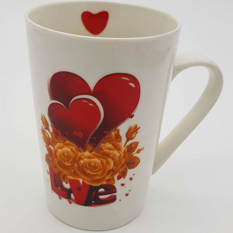 Valentines day Mug & Rose Gift Set - Gold