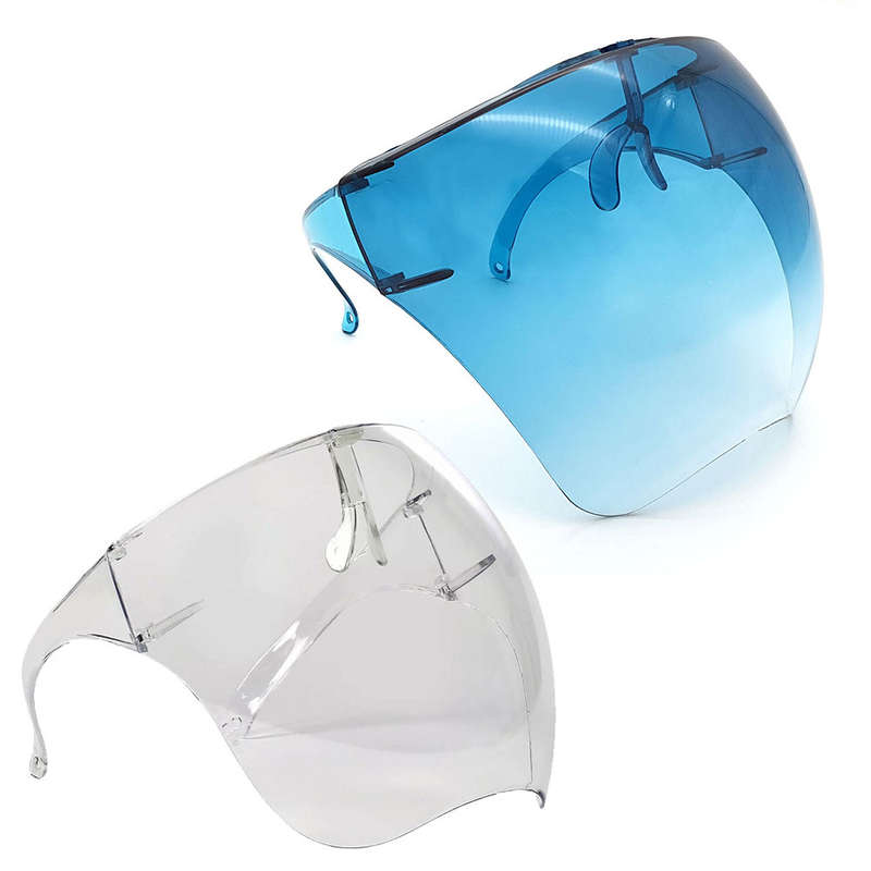 BUFFTEE Protective  Face Shield Clear & Sun Glasses with Eye shield- 2 Pack