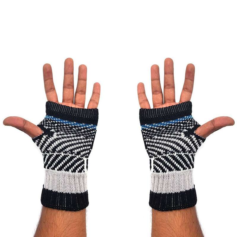 Fingerless Mittens - Warm Winter Fingerless Gloves - SHADOW