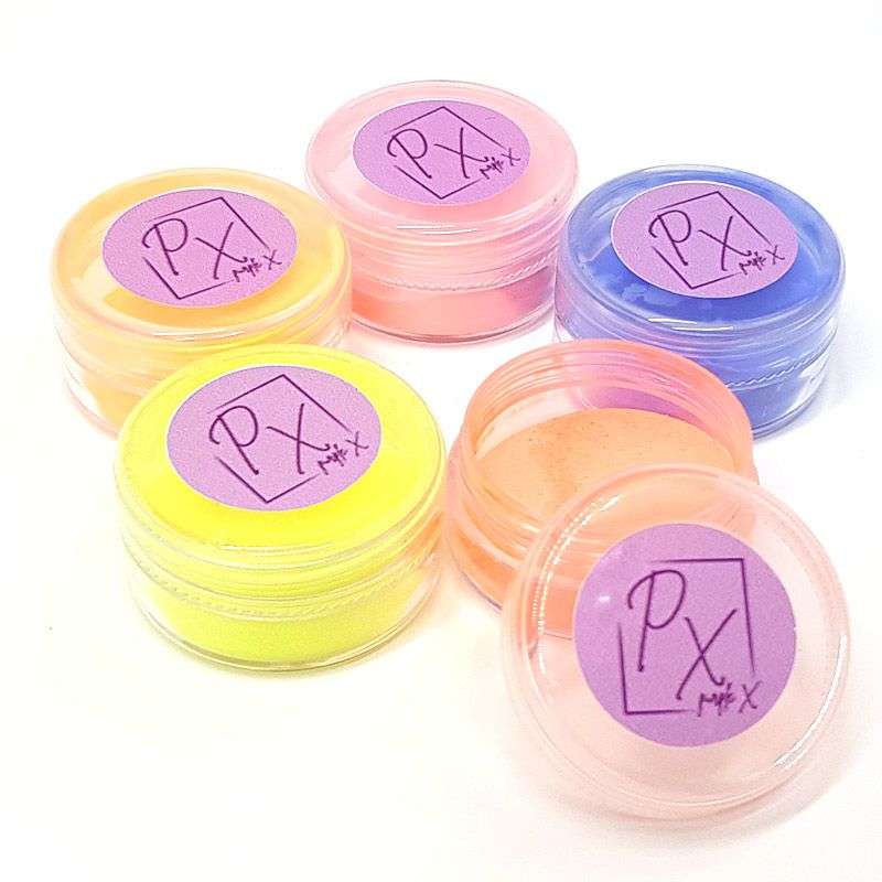 purpleX Glow Pack - Glow in the dark - Florescent  Acrylic nail powders