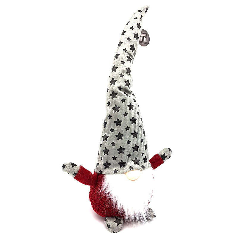 Christmas Gnome Santa Figurine -Large Star Hat Chomsky Doll