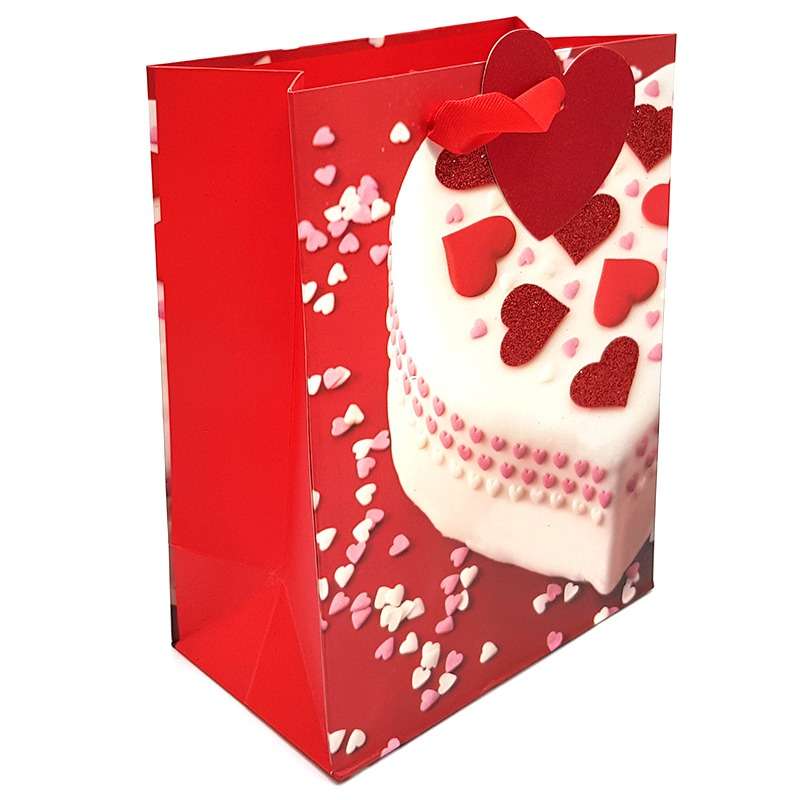Bufftee Valentines Day Cake Gift Bag - Small