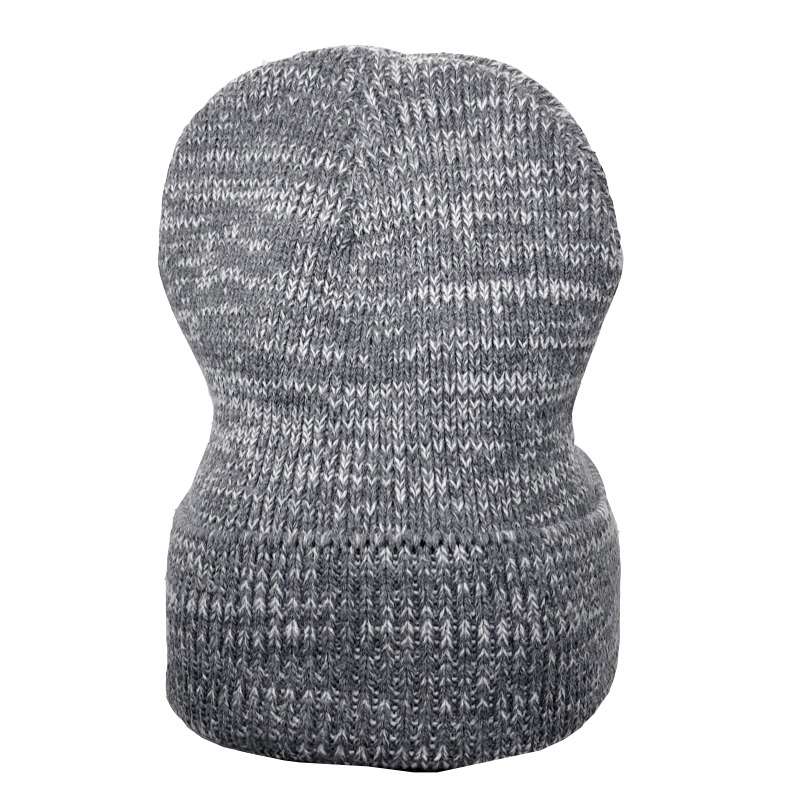BUFFTEE Grey Mélange Beanie Warm Winter Hat