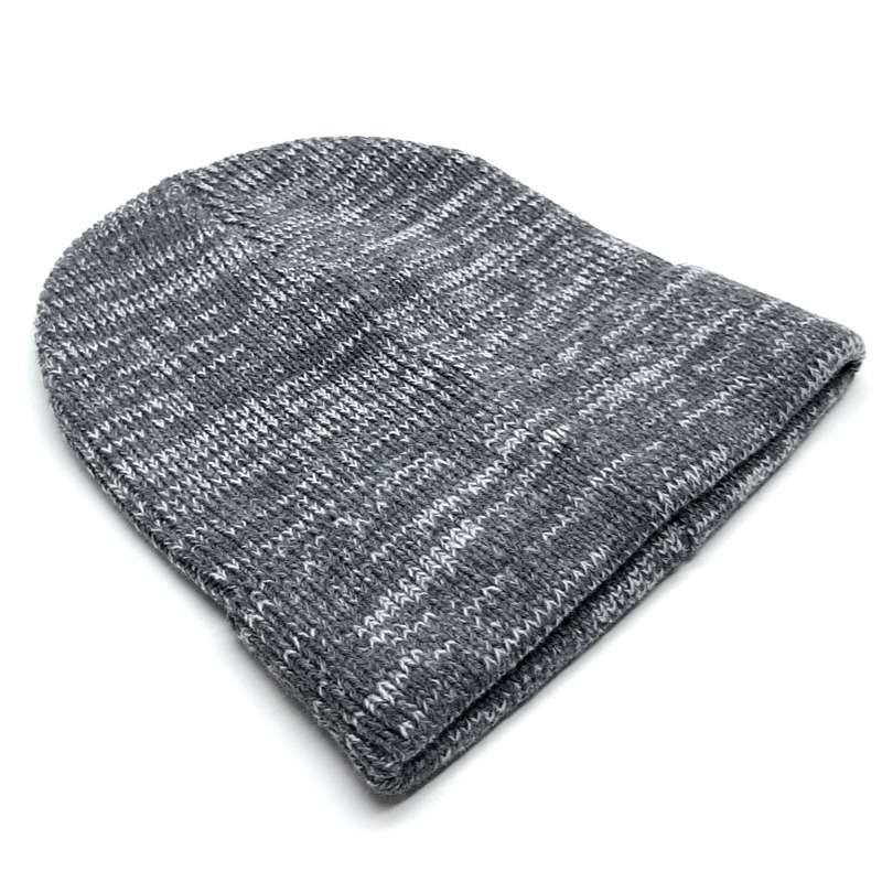 BUFFTEE Grey Mélange Beanie Warm Winter Hat