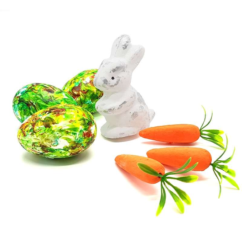 Bufftee Easter Bunny With Carrot & Eggs