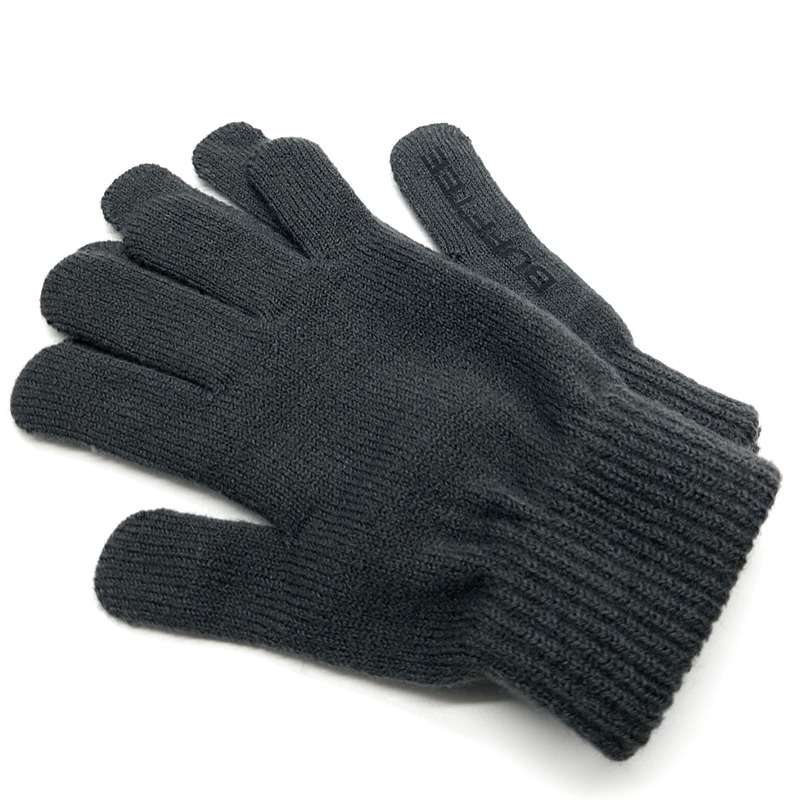 Bufftee Adults Beanie Scarf & Gloves Winter Warm Set-Grey