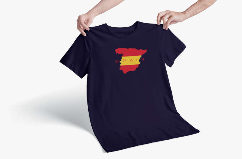 Bufftee Spain World Cup Jersey 2022 Football Supporters T-Shirt Unisex