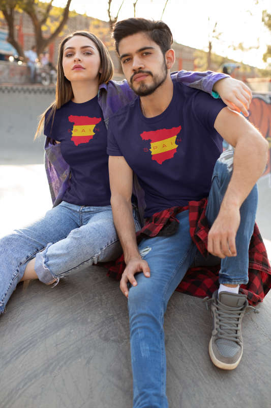 Bufftee Spain World Cup Jersey 2022 Football Supporters T-Shirt Unisex
