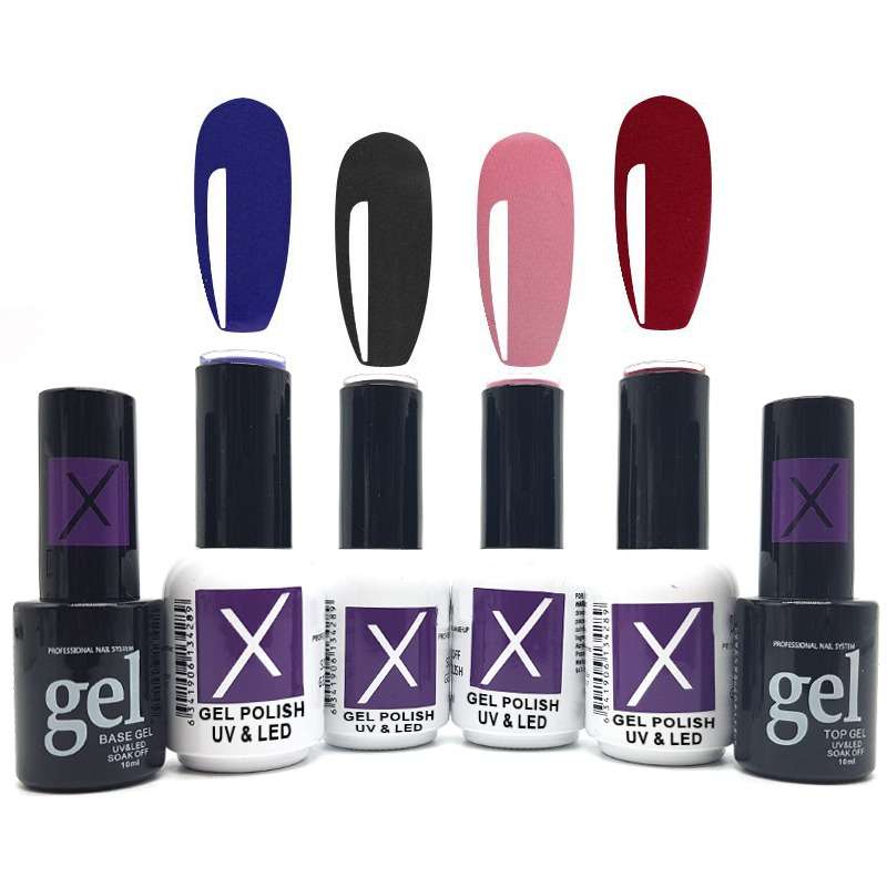 purpleX Gel Nail Polish LOUD AF - 6 Piece Set