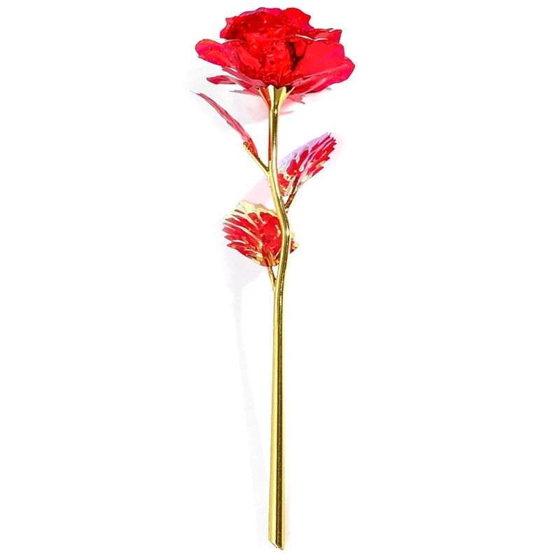 purpleX Valentines Day Light Up 24k Artificial Rose