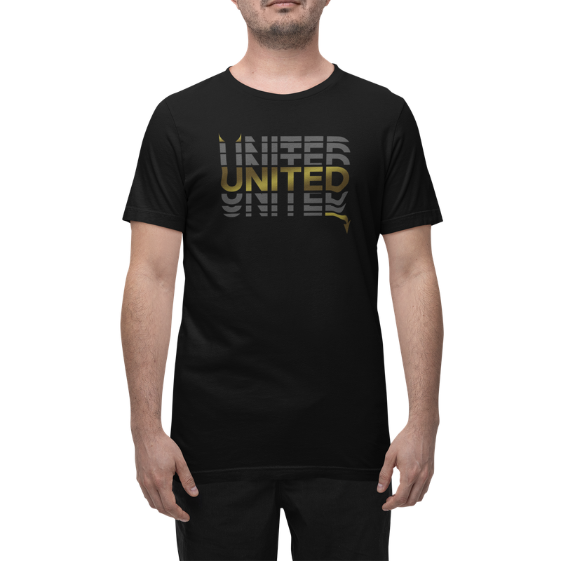 BUFFTEE United Away Jersey Style Supporters T-Shirt - Unisex Word Illusion
