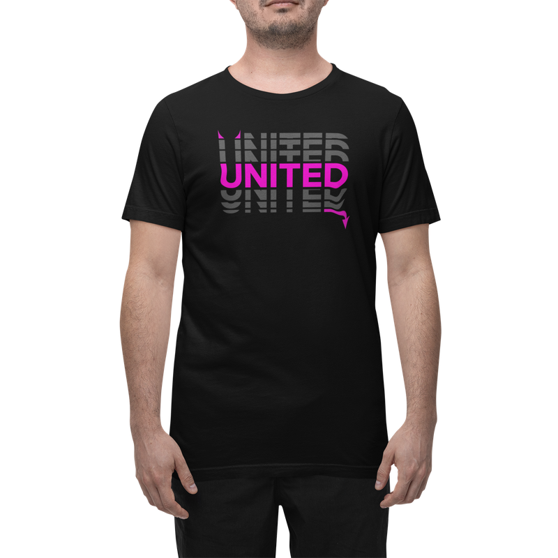 BUFFTEE United 3rd Jersey Style Supporters T-Shirt - Unisex Word Illusion