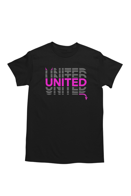 BUFFTEE United 3rd Jersey Style Supporters T-Shirt - Unisex Word Illusion