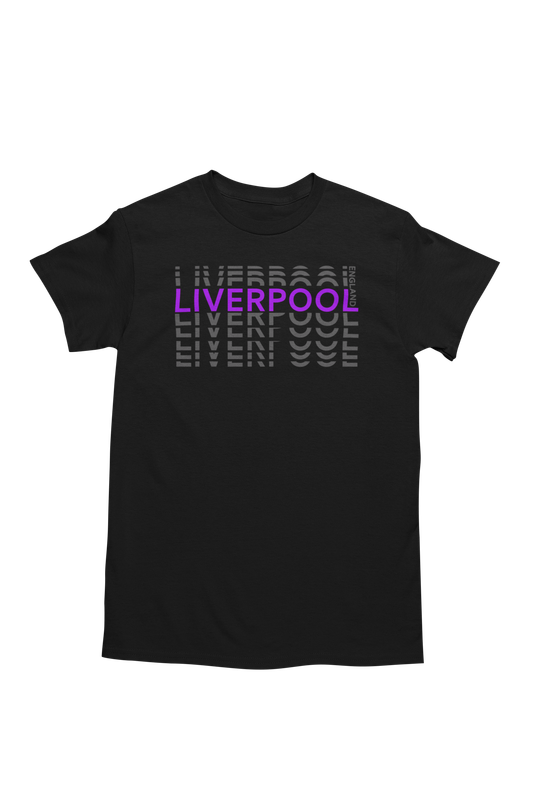 BUFFTEE Liverpool 3rd Jersey Style Supporters T-Shirt - Unisex Word Illusion