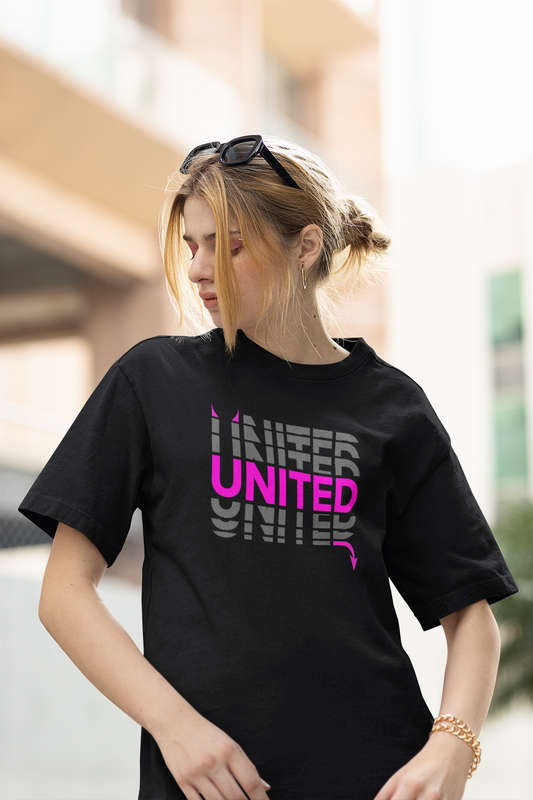 BUFFTEE United 3rd Jersey Style Supporters T-Shirt - Unisex Word Illusion