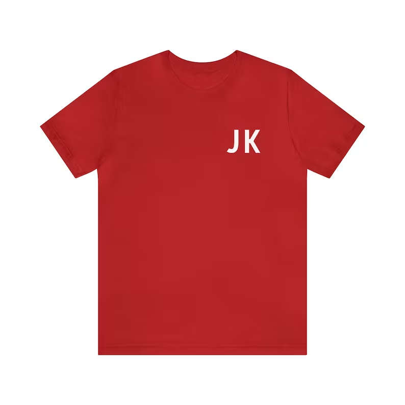 BUFFTEE Jürgen Klopp JK with The Normal 1 T-shirt - LFC Home Supporters Unisex Short Sleeve Tee-Red