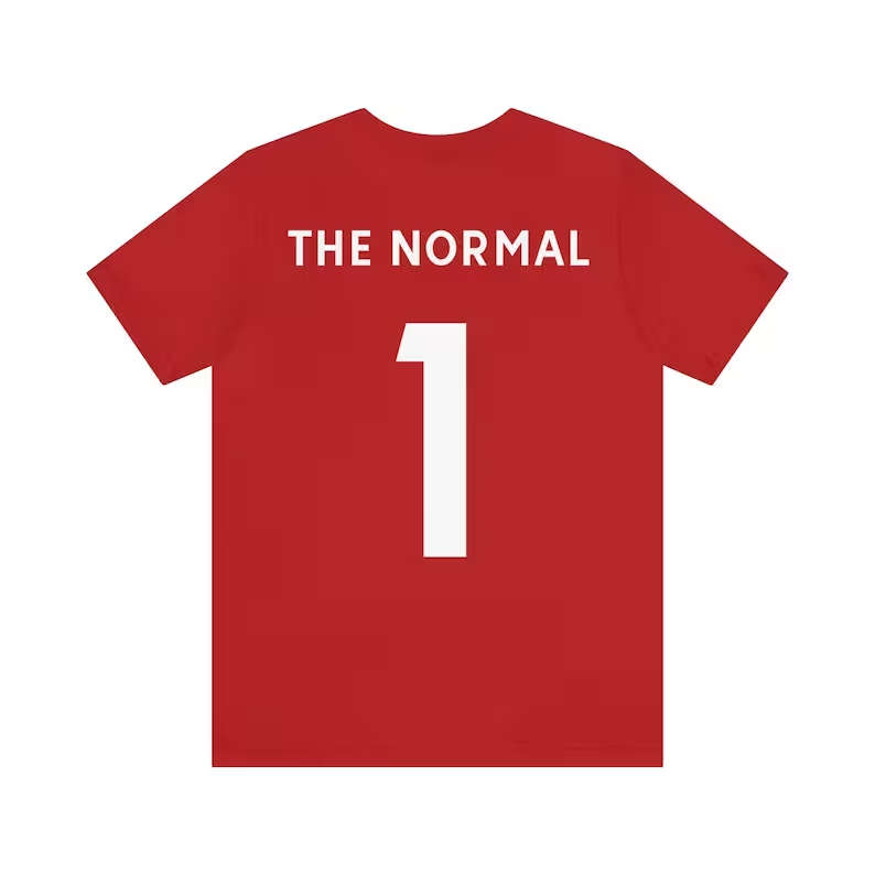 BUFFTEE Jürgen Klopp JK with The Normal 1 T-shirt - LFC Home Supporters Unisex Short Sleeve Tee-Red