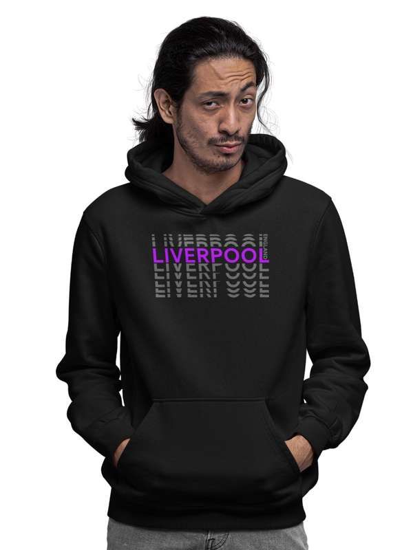 BUFFTEE Liverpool 3rd Jersey Word Illusion Supporters Hoodie Unisex