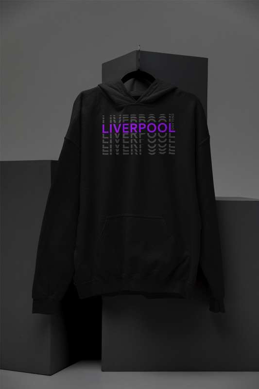BUFFTEE Liverpool 3rd Jersey Word Illusion Supporters Hoodie Unisex