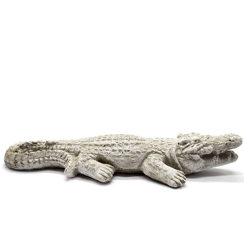Palm Gardens Concrete Crocodile - Small Garden Statue Ornament