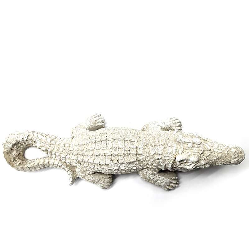 Palm Gardens Concrete Crocodile - Small Garden Statue Ornament