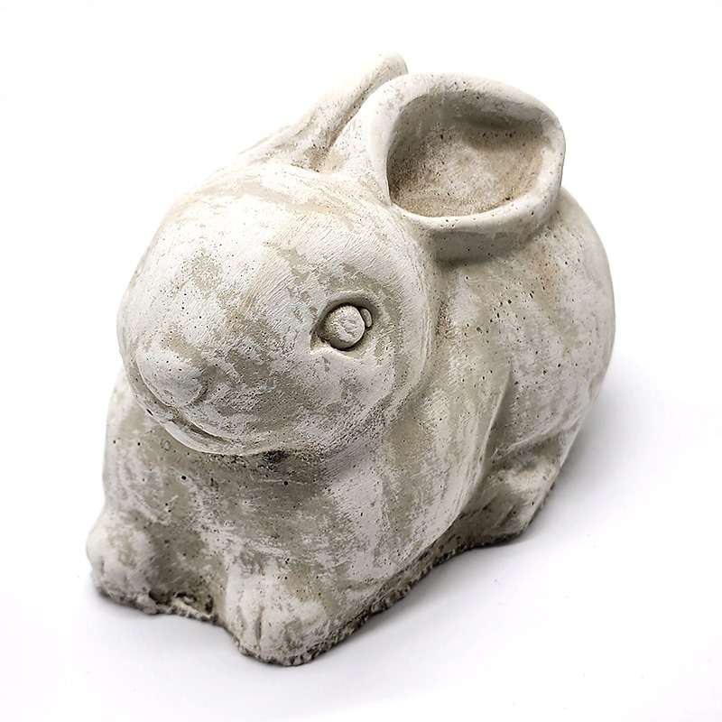Palm Gardens Concrete Rabbit-Small Garden Statue Ornament