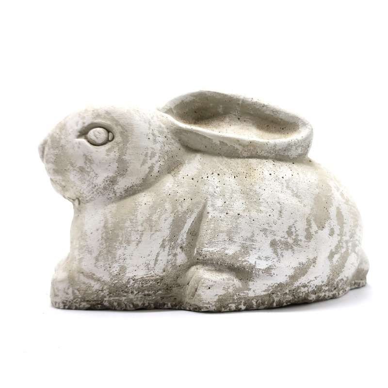 Palm Gardens Concrete Rabbit-Small Garden Statue Ornament