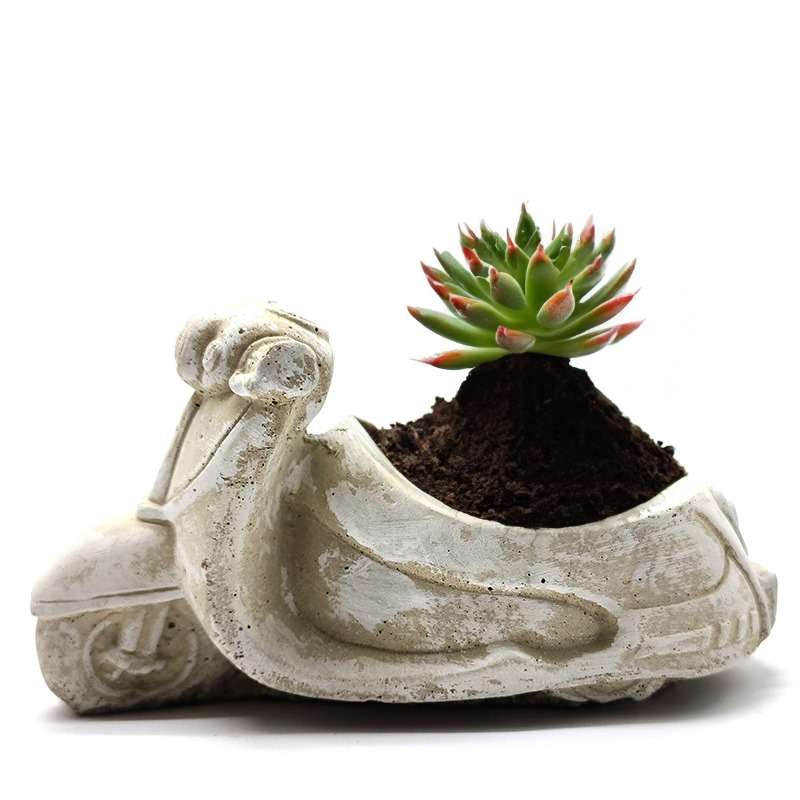 Palm Gardens Mini Motor Bike Plant Pot