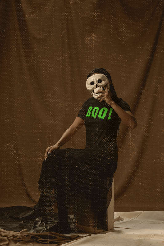 BUFFTEE Halloween Glow in the dark BOO! Unisex T-shirt