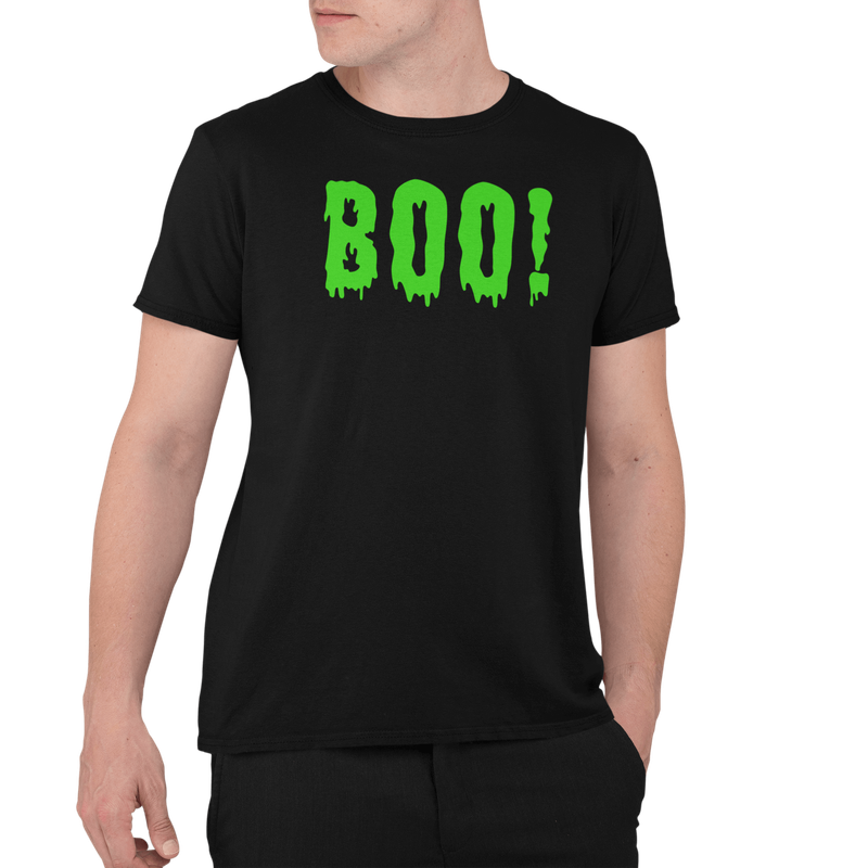 BUFFTEE Halloween Glow in the dark BOO! Unisex T-shirt