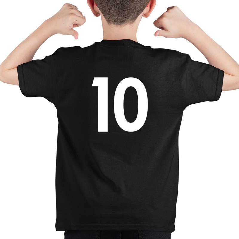 Bufftee Individual Junior Soccer Kit - Number 10 Midfielder Jersey &amp; Shorts 