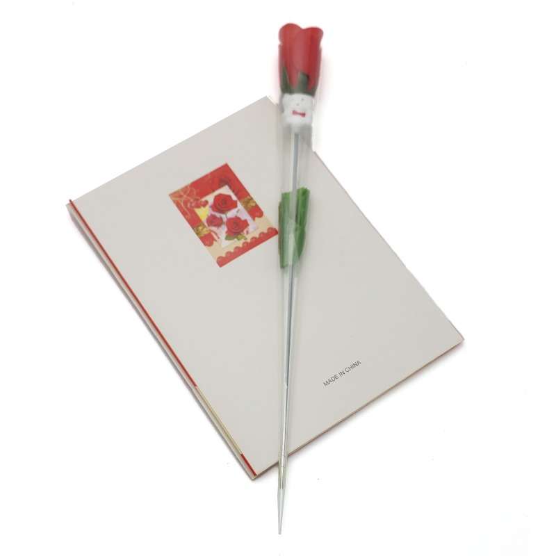 pX Happy Valentines Day Greeting Card-Musical Led Card and Forever Rose