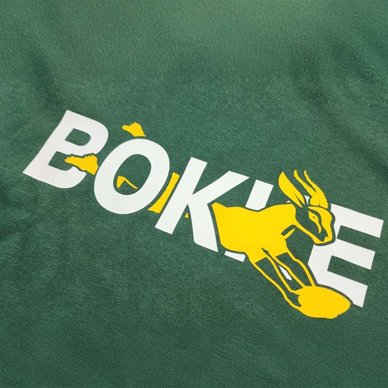 Bufftee Bokke South African Rugby Fans T-Shirt Home Jersey Style Tee