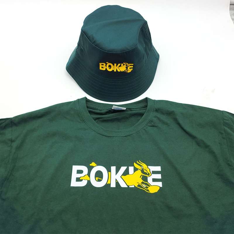 Bufftee Bokke South African Rugby Fans T-Shirt Home Jersey Style Tee