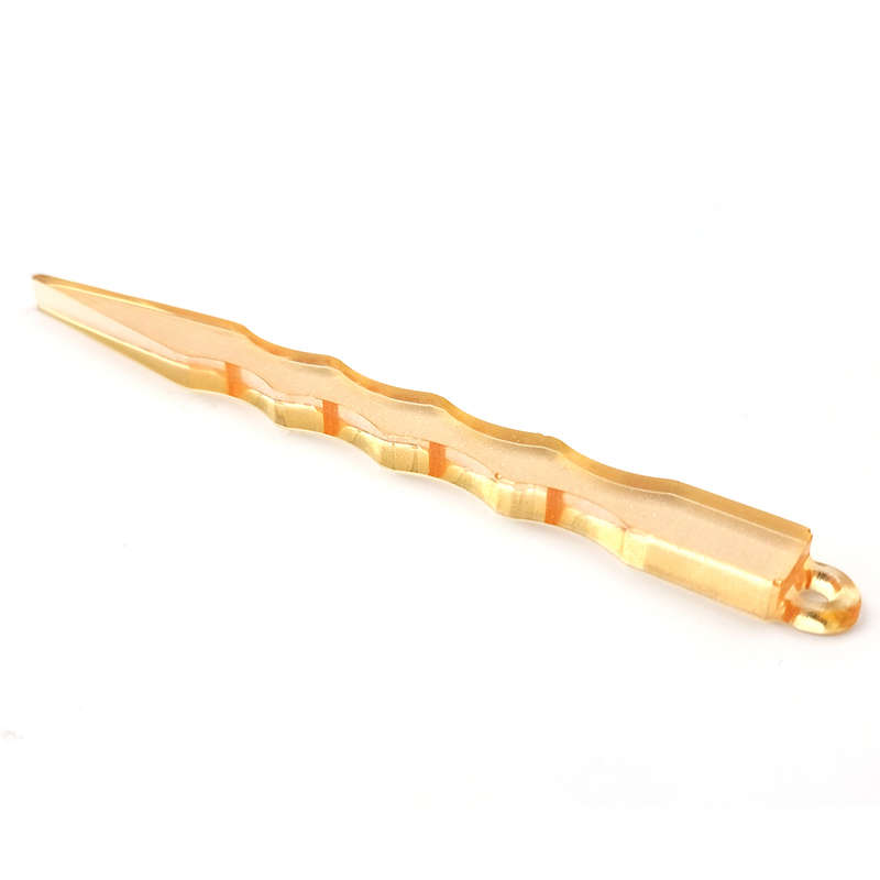 pX Resin Kubaton Style Dagger Keyring Attachment Glitter Keychain Accessory