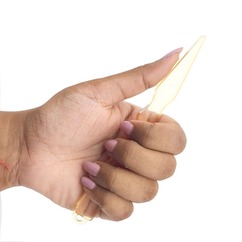 pX Resin Kubaton Style Dagger Keyring Attachment Glitter Keychain Accessory