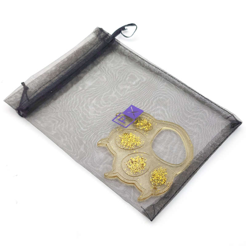 pX Gold Glitter Resin Paw Keyring with Claws  Cute Keychain Accessory for Women
