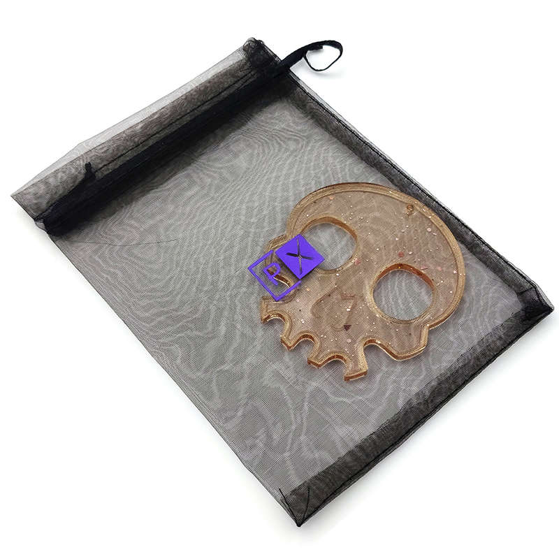 pX Skull Knuckle Duster Resin Mould KeyringSpeckle Glitter Keychain Accessory