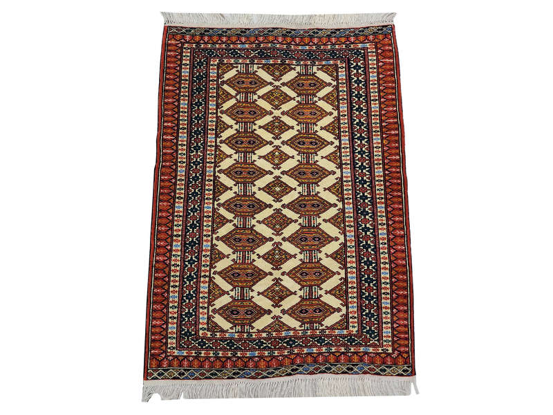 Beautiful Fine Classic Turkman carpet 130 x 92 cm