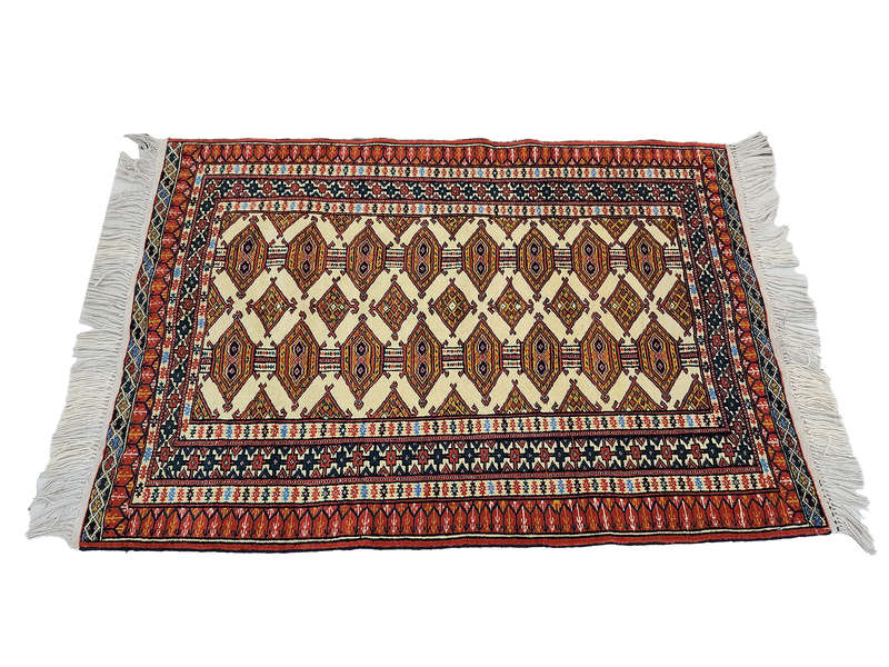 Beautiful Fine Classic Turkman carpet 130 x 92 cm