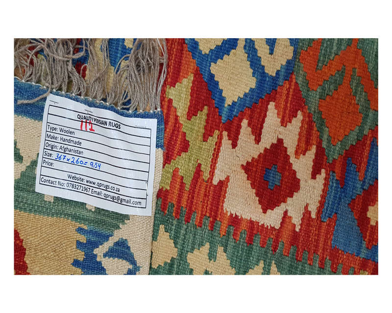 Fine Afghan Choubi kilim 367 x 260cm