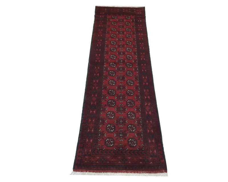 Beautiful Red Afghan Runner 280 x 77cm