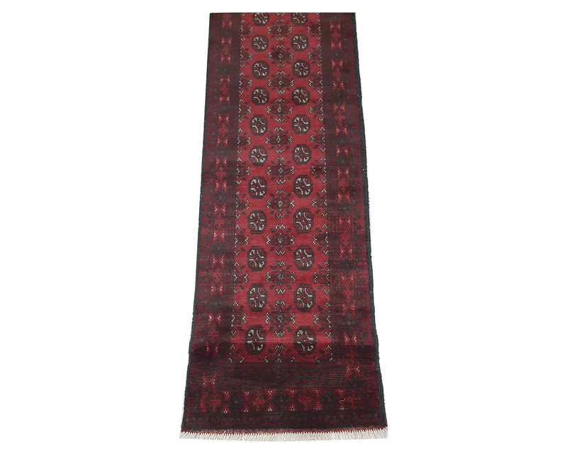 Beautiful Red Afghan Runner 280 x 77cm