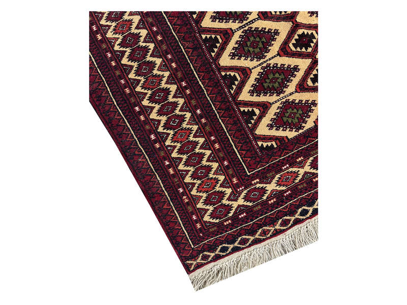 Incredible Afghan Turkman carpet 126 x 81 cm