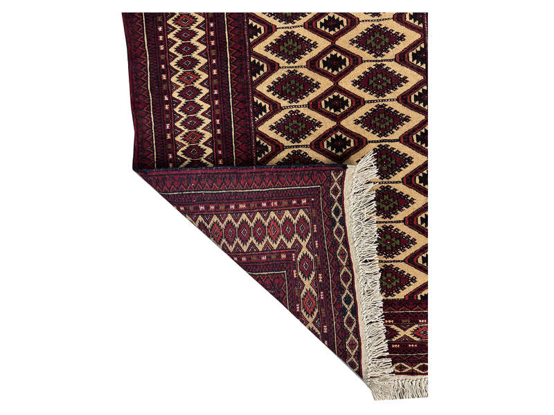 Incredible Afghan Turkman carpet 126 x 81 cm